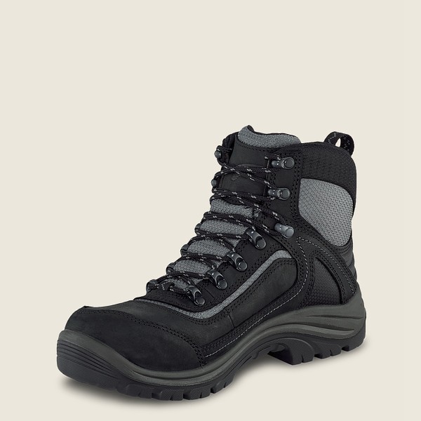 Red Wing Iş Botu Bayan - Trades - 6-Inch Waterproof Safety Toe - Siyah/Gri - 70GKZUFAQ